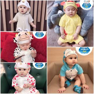 Body hình thú dành cho bé 4-15kg hàng Việt Nam chất lượng