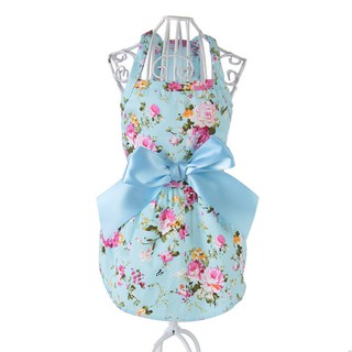Đầm hoa chất vải cotton dành cho thú cưng
