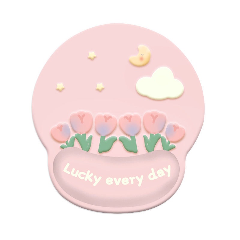 Tấm Lót Chuột Và Bàn Phím Bằng Silicon Họa Tiết Hoạt Hình Dễ Thương Tiện Dụng Cho Gia Đình / Văn Phòng