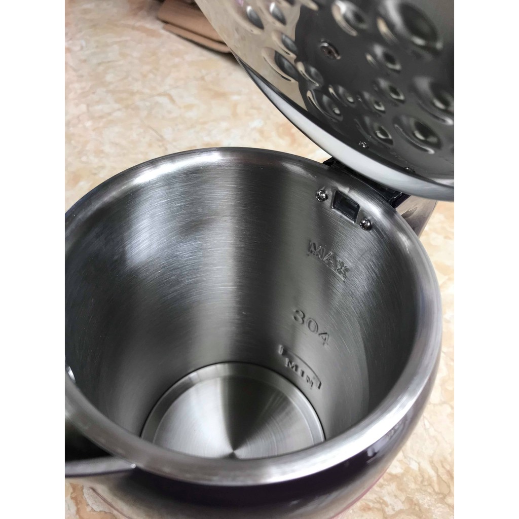 Ấm siêu tốc 2 lớp Inox Thái Lan Yuemei 2,5L