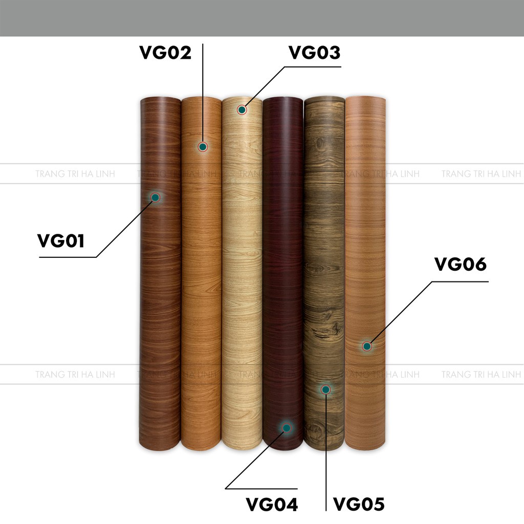 Decal vân gỗ dán tủ , giấy dán tường giả gỗ chống nước có sẵn keo khổ 1.2m