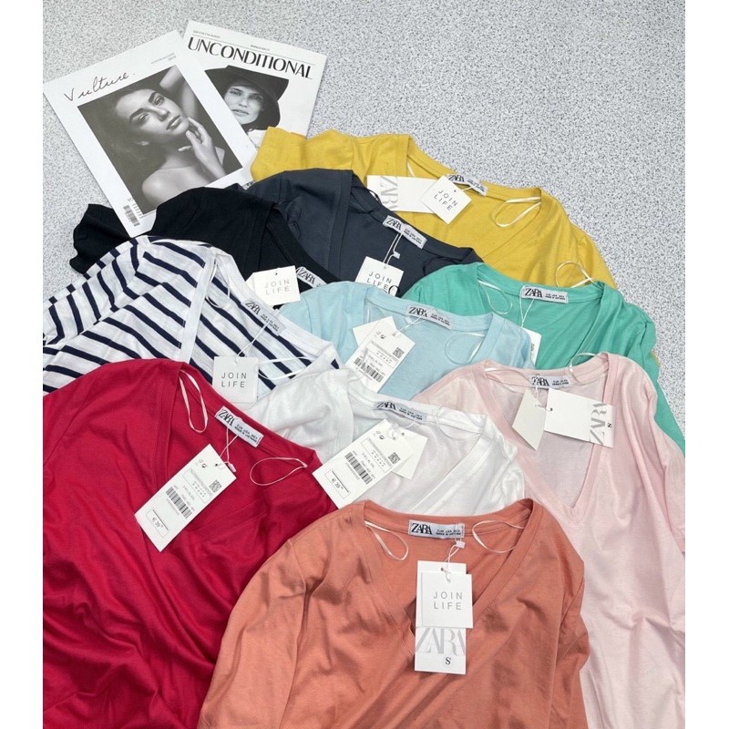 ẢNH THẬTÁo phông ZR cổ tim 10 màu