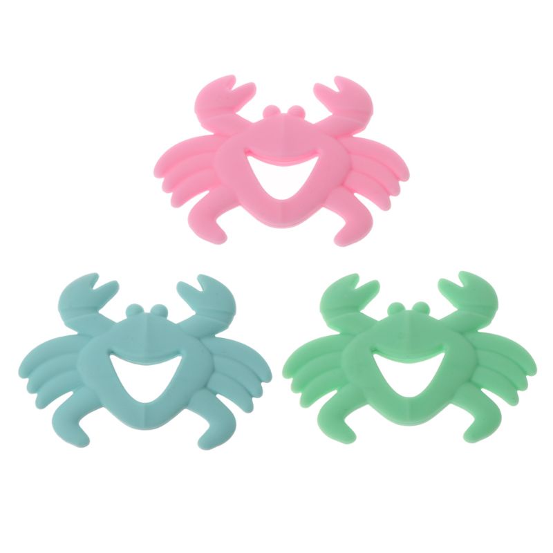 Đồ Chơi Gặm Nướu Hình Con Cua Bằng Silicone Dành Cho Em Bé