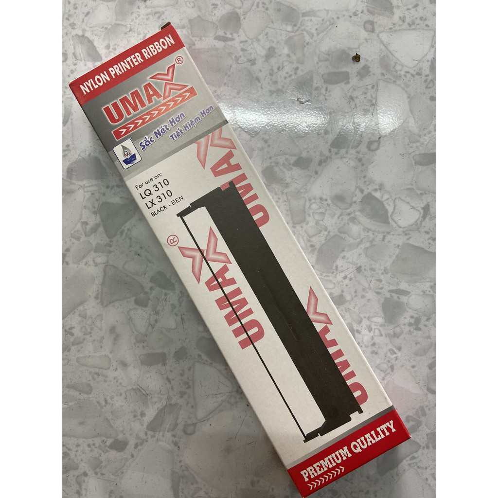 Ruy băng Umax 310  - Mực in Epson LQ 310 in đậm , rõ nét - băng mực dùng cho máy in kim Epson LQ310, LX310