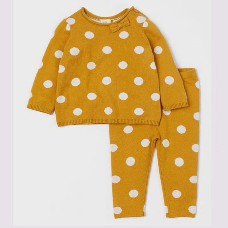 Bộ len hm cho bé 4/5y