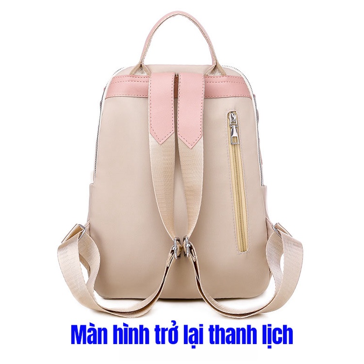 Balo Vải Oxford Thêu Họa Tiết Xinh Xắn Cỡ Lớn Cho Nữ
