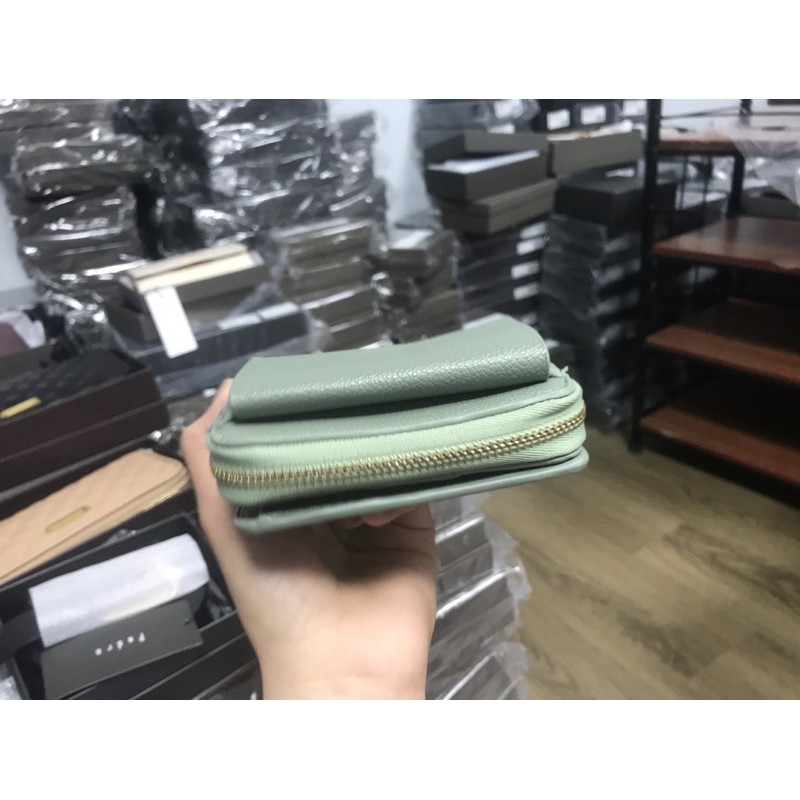 Ví Nữ CNK Có Hộp Front Flap Zip-Around Mini Wallet