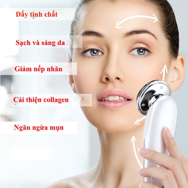 Máy mát xa mặt điện di đẩy tinh chất  giúp chăm sóc da làm sạch sâu ngăn ngừa mụn, làm chậm quá trình lão hóa da