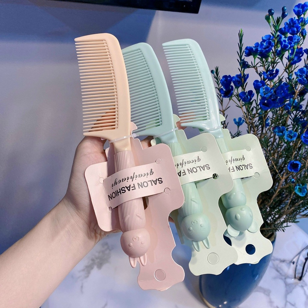 Lược chải tóc tay cầm hình thú dễ thương chống tĩnh điện