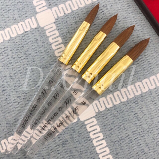 Cọ đắp bột cán trong 100% lông chồn kolinsky