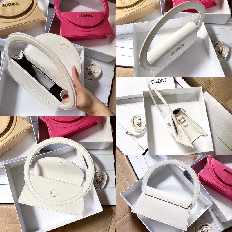 Túi Jacquemus Quai Tròn Kèm Dây Đeo FullBox Size 24