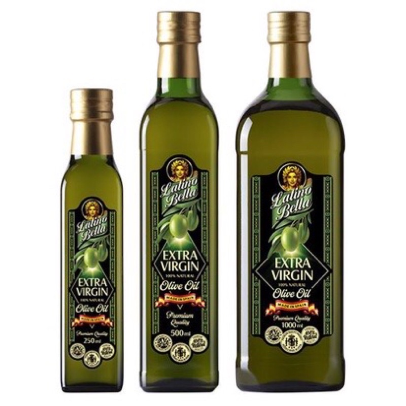 Dầu Oliu Nguyên Chất Latino Bella Extra Virgin Olive Oil 250ml, 500ml