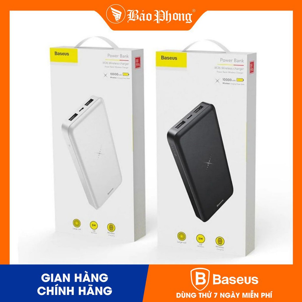 Pin dự phòng sạc không dây BASEUS M36 10000 mAh PPALL-M3601