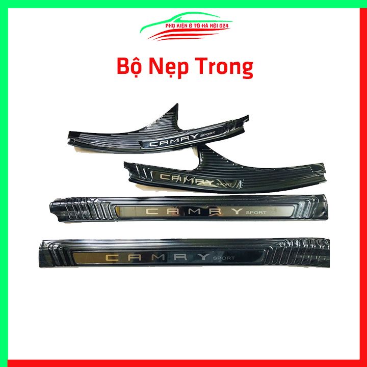 Ốp bậc cửa nẹp bước chân TITAN ô tô Camry 2019-2021 chống trầy bảo vệ xe