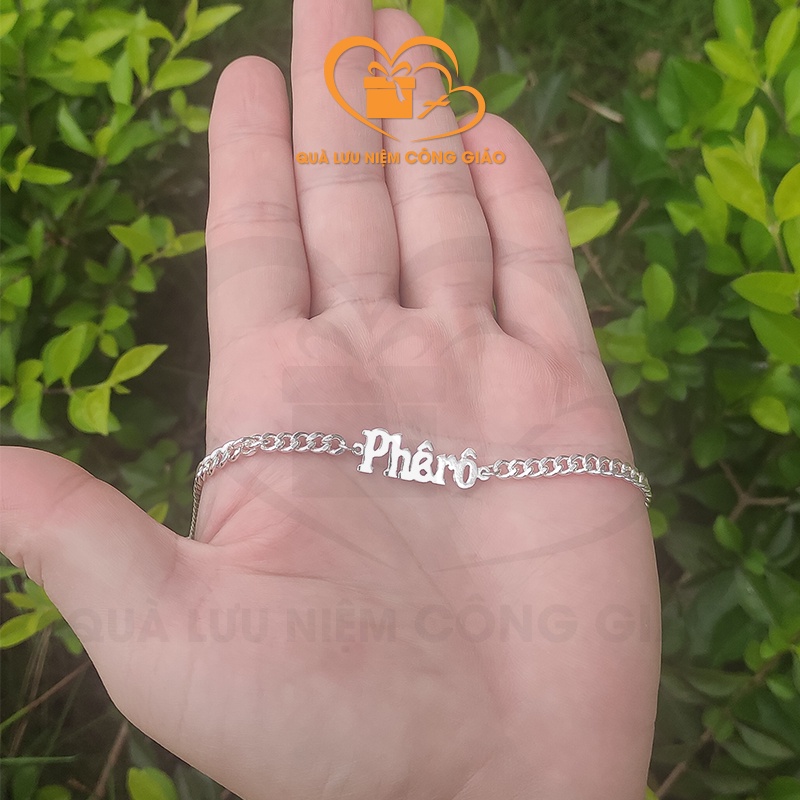 Lắc tay Nam khắc tên Thánh Giuse, Gioan , Phêrô ...Quà Lưu Niệm Công Giáo