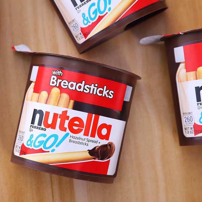 [LẺ HỘP 52G] [DATE MỚI] Bánh Que Chấm Nutella Socola Hạt Dẻ 52g - Hàng Mỹ