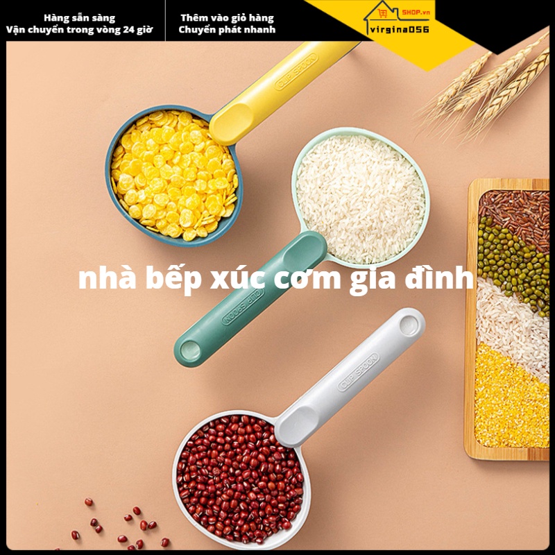 Hàng HotMuỗng nhà bếp Công suất cao Muỗng bột đa chức năng để nấu ăn phục vụ đậu cơm Hàng giao ngayVirgina056
