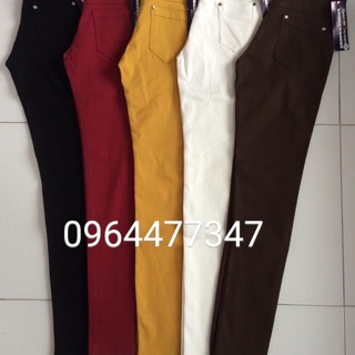 QUẦN KAKI NỮ TRƠN SIÊU CO GIÃN(CÓ SIZE LỚN)