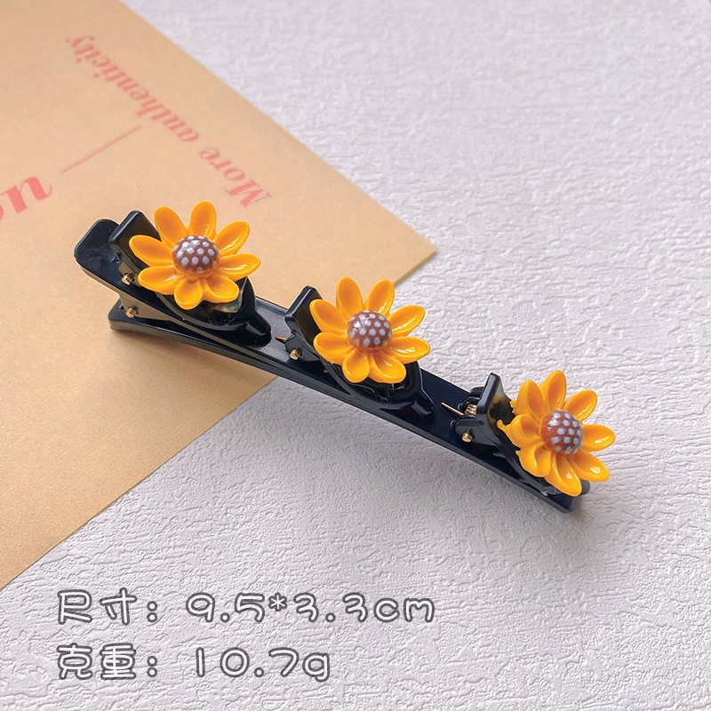 Kẹp Tóc Bện Đính Hoa Phong Cách Công Chúa Ngọt Ngào Cho Bé Gái