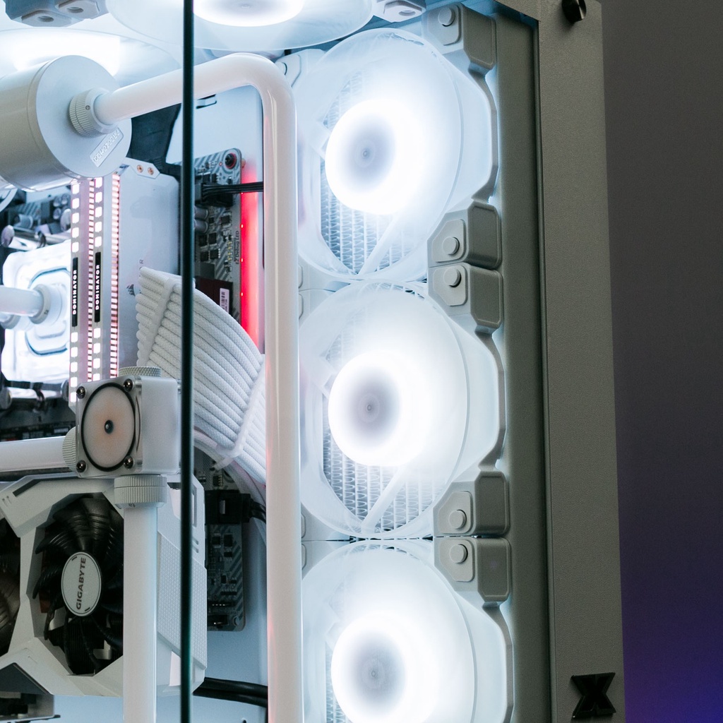 Quạt tản nhiệt Fan ID-COOLING DF-12025-ARGB TRIO Snow 3pcs Pack - Hàng chính hãng