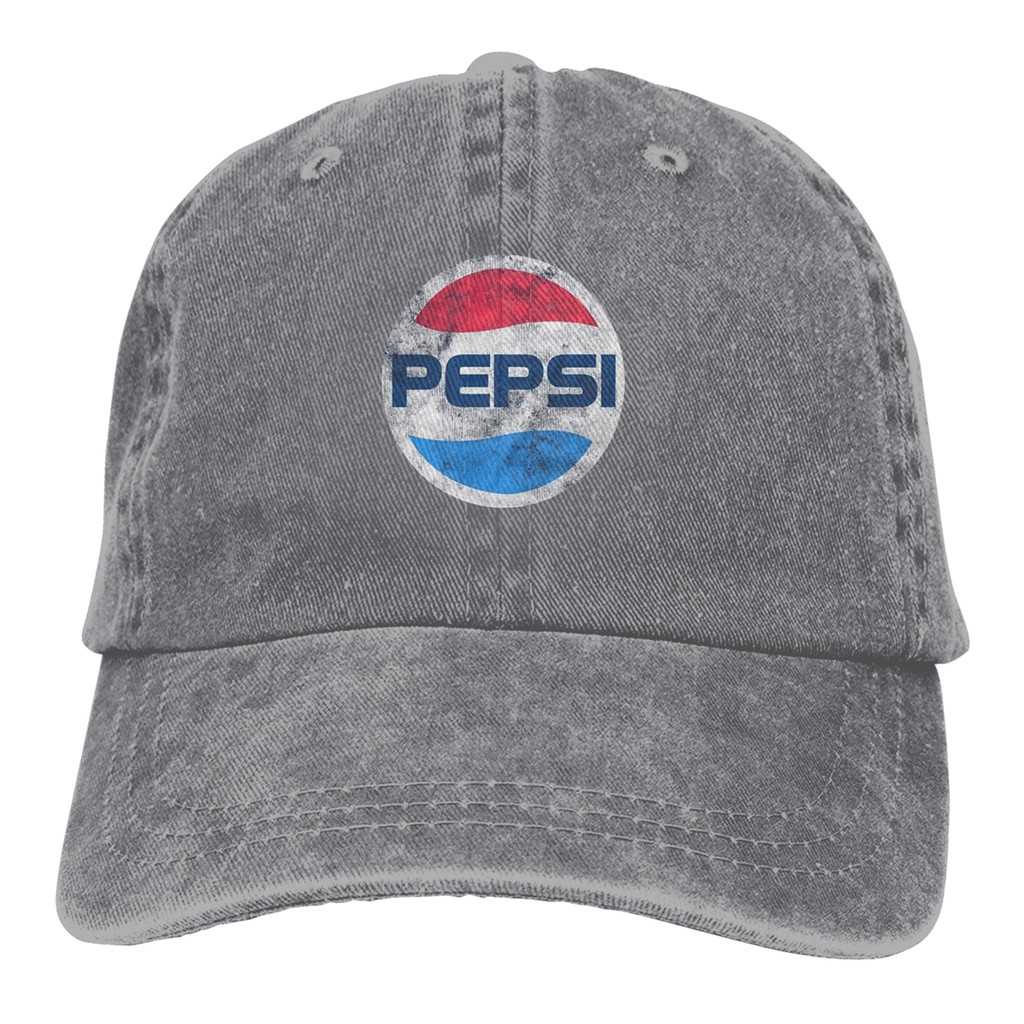 Mũ Lưỡi Trai Màu Đen Thêu Logo Peting Pepsi