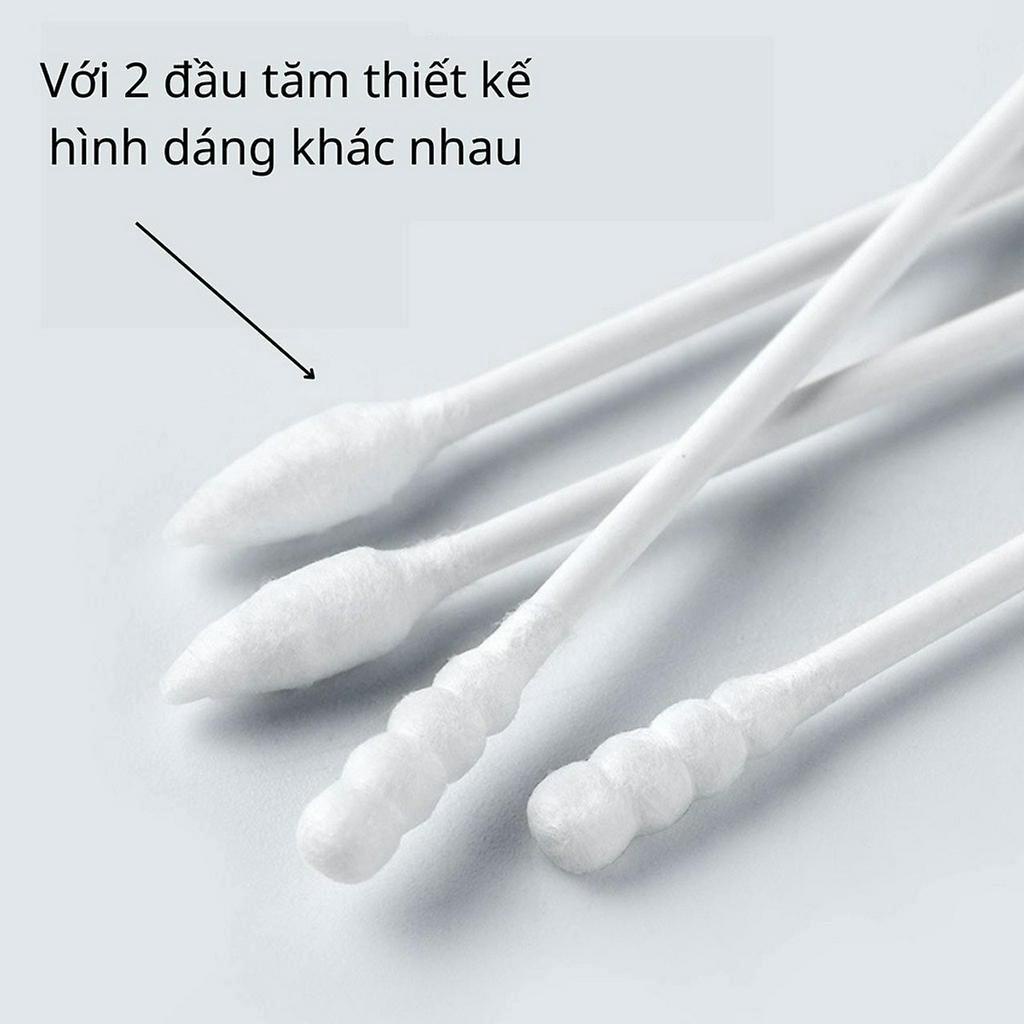 Tăm bông ngoáy tai 2 đầu hộp 200c