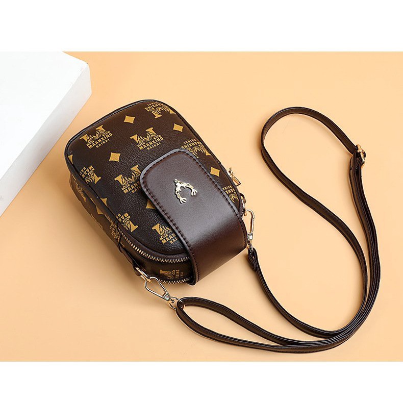 Túi đeo chéo nữ mini đựng điện thoại da mềm phong cách Hàn Quốc