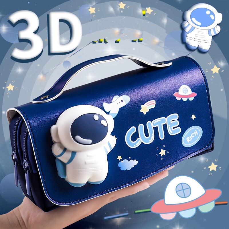 Hộp Bút 2 Ngăn 3D Nổi Pop it Cute Siêu Xinh Cho Bé Mẫu Mới 2022