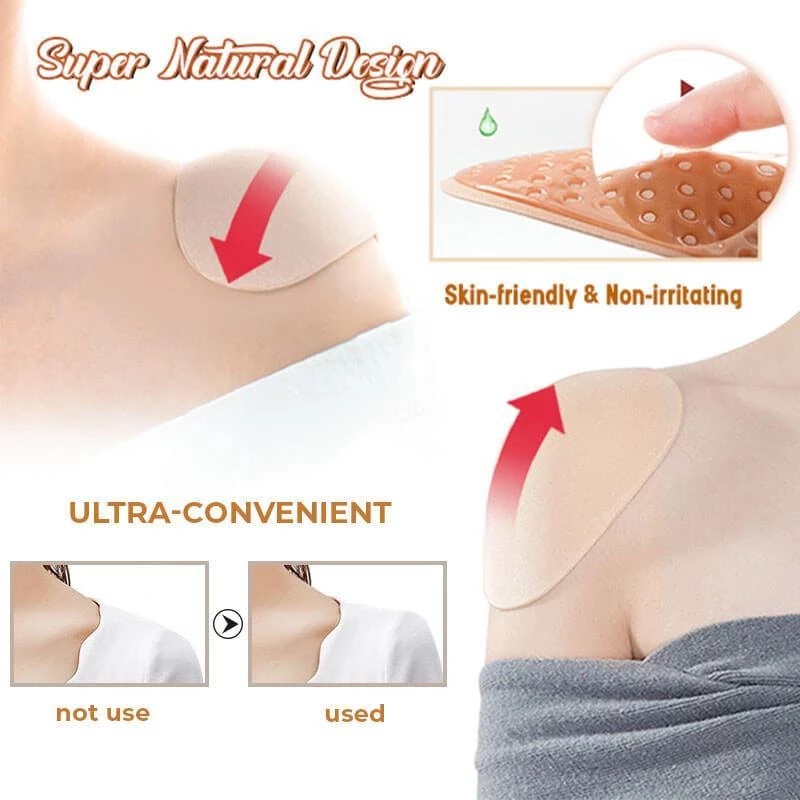 Cặp miếng đệm vai LEVAO bằng silicon mềm chống trượt có thể tái sử dụng cho nam nữ