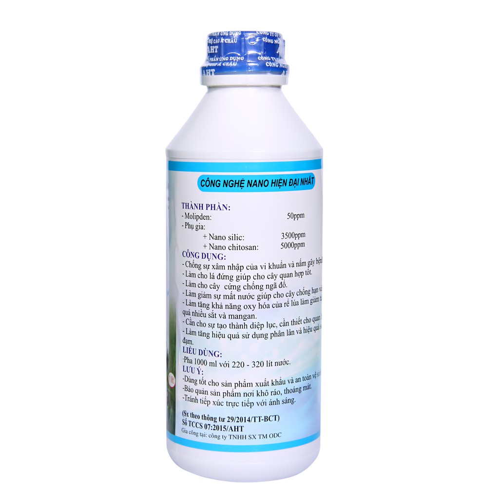 Phân bón vi lượng Nano Silic AHT 1000 ml