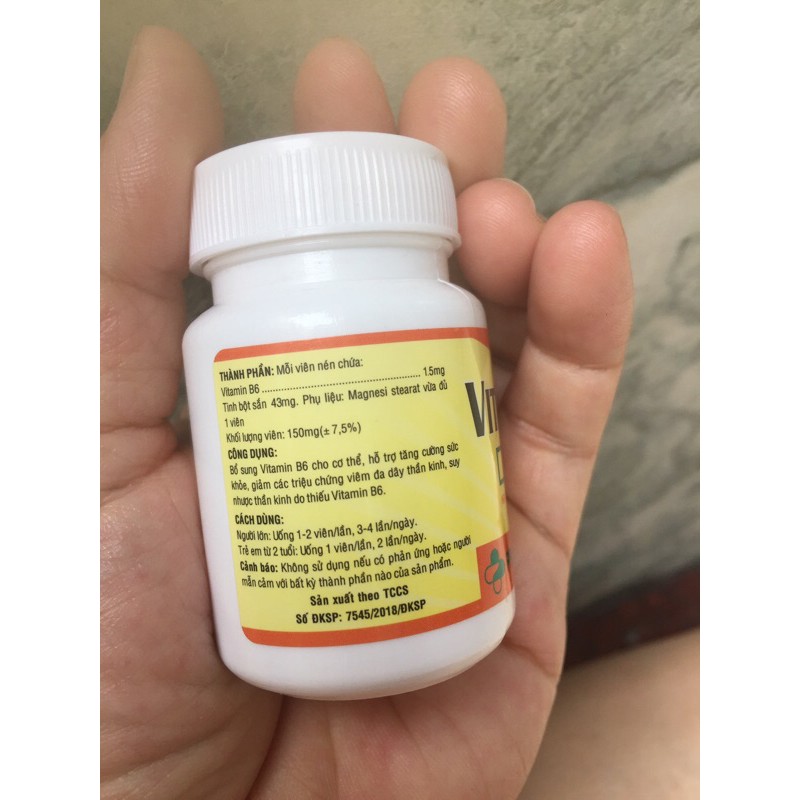 Vitaminb6 lọ 100 viên | Thế Giới Skin Care