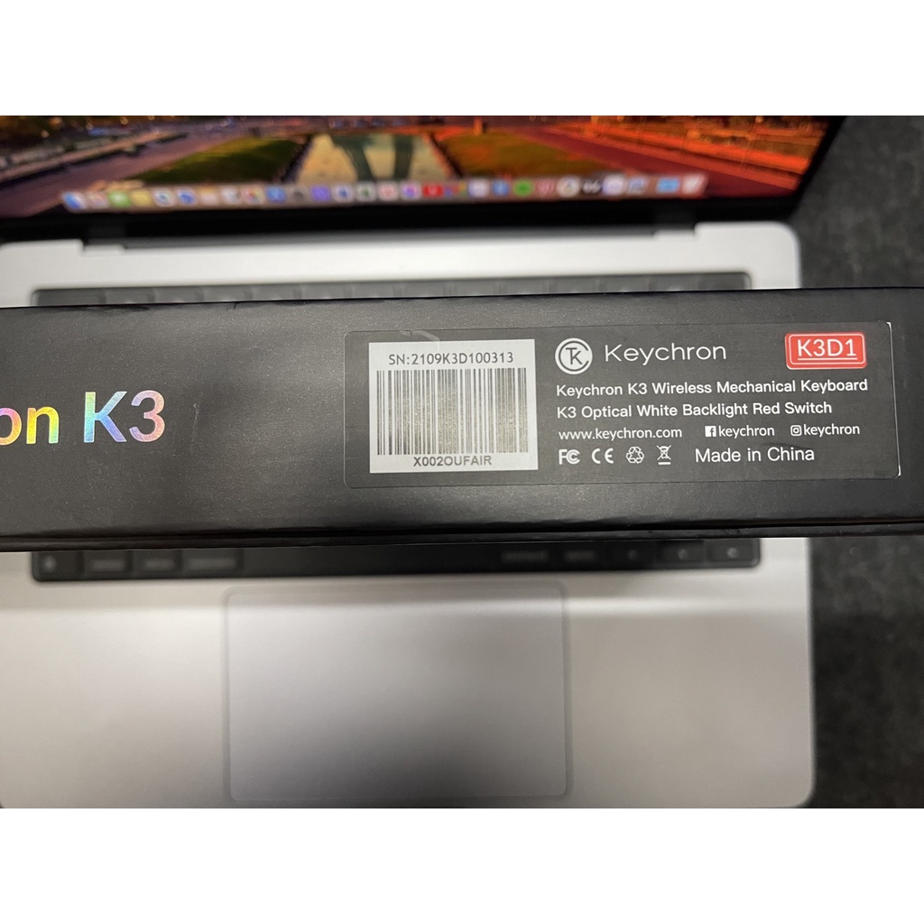 Keychron K3V2 - Bàn phím cơ Keychron K3, Red Optical Switch, Led đơn, Hotswap full box