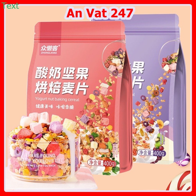 Ngũ cốc sữa chua vị trái cây ăn kiêng, hàng chuẩn