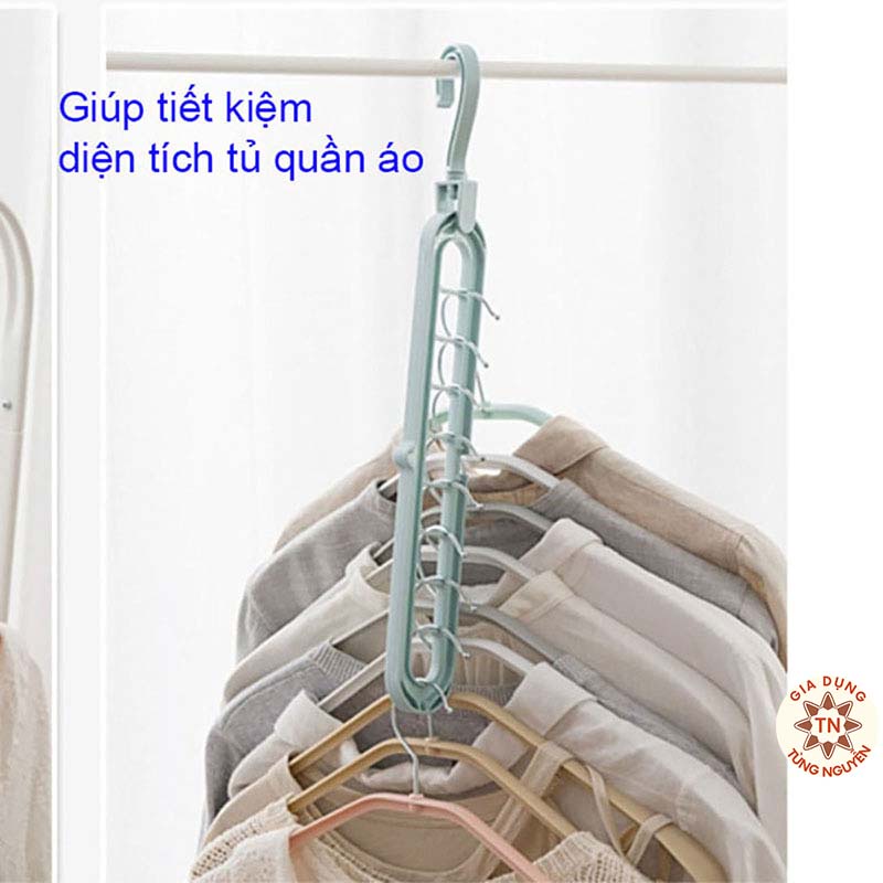 Móc Treo Quần Áo Đa Năng Tiện Lợi 9 Lỗ SIÊU HÓT [MÓC 9 LỖ]