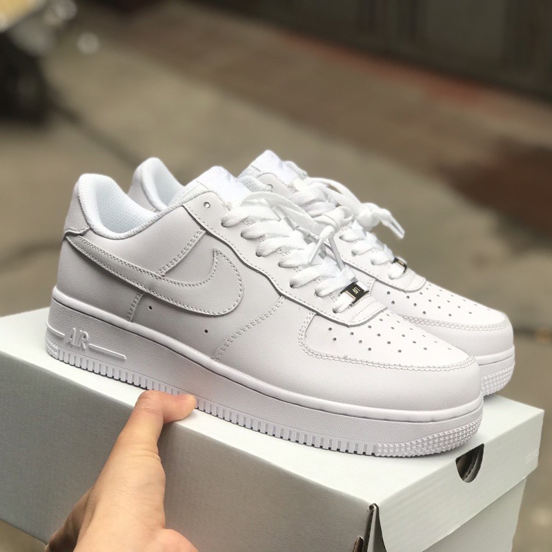 [ Chuẩn 11- Fullbox - Bill ] Giày Air force 1 trắng nam nữ, Giày AF1 trắng