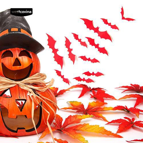 Sticker Dán Tường Hình Con Dơi Theo Phong Cách Halloween