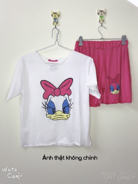 [Đồ bộ cao cấp] 💝 Set Gấu Pooh Vịt Đeo Nơ MT09 - Hàng Bán Shop 💝 | BigBuy360 - bigbuy360.vn