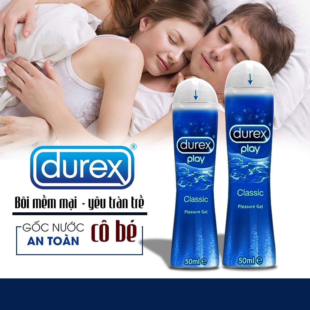 [BÁN CHẠY] Combo 2 Gel Durex Classic(50l) - Gel Bôi Trơn Giúp Tăng Độ Ẩm Cho Âm Đạo, Kéo Dài Thời Gian (Tặng Bcs 6BI)