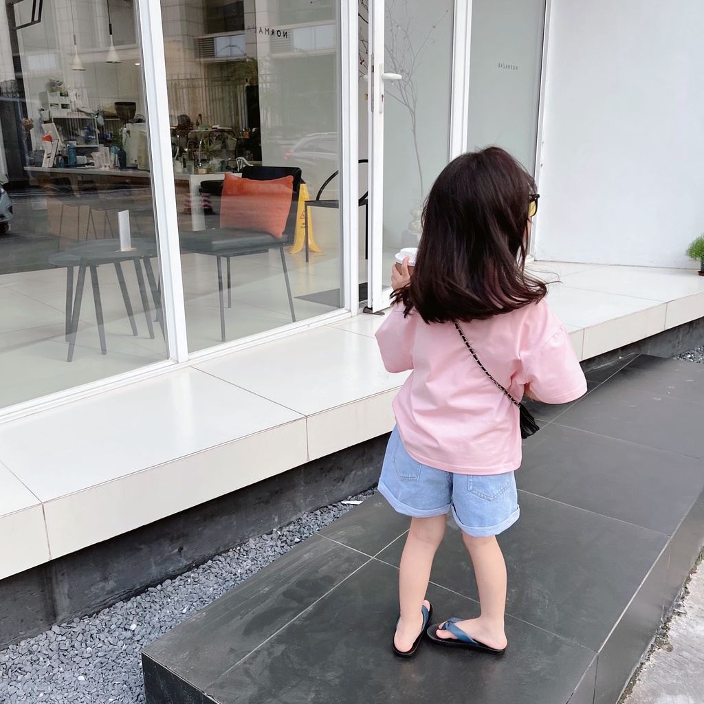 Áo Thun NgắN Tay In HìNh GấU Dễ Thương Cho Bé GáI (0-6 TuổI)