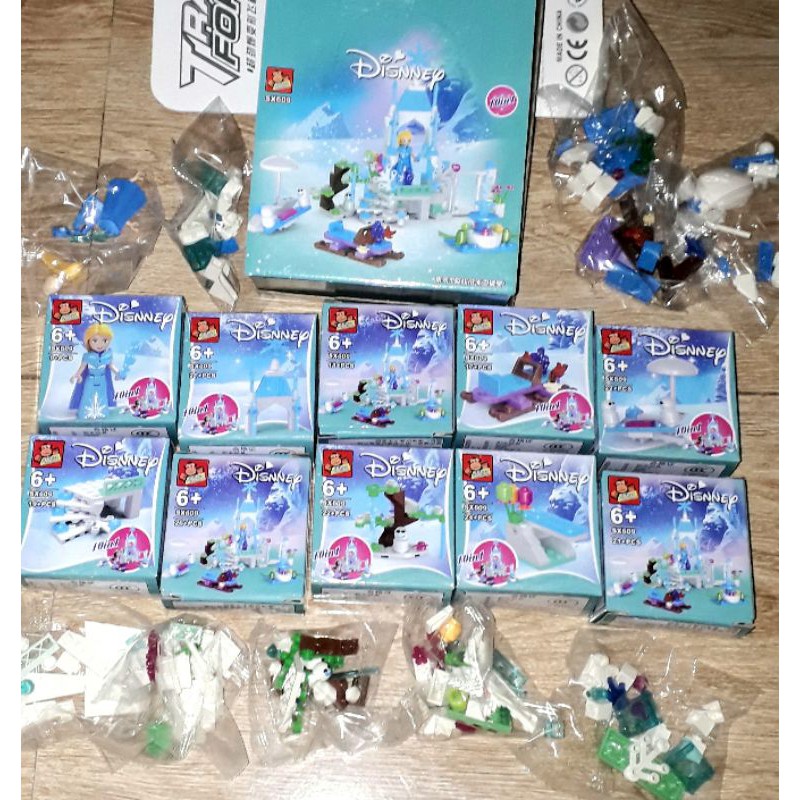 Sét lắp ráp Lego_ELSa lâu đài công chúa tuyết 609 có trên 200 chi tiết bằng nhựa