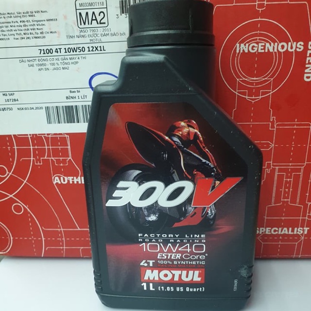 Motul 300V Factory Line 10W40, 15W50 1L