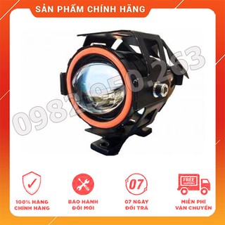 Đèn led trợ sáng U7 có lồng 12v lắp tất cả các dòng xe