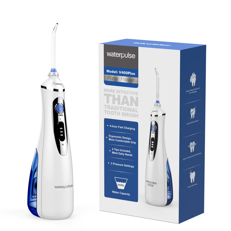 Máy Tăm Nước Waterpulse V400 Plus , Tăm Nước Du Lịch Vệ Sinh Răng Miệng V400Plus Water Flosser