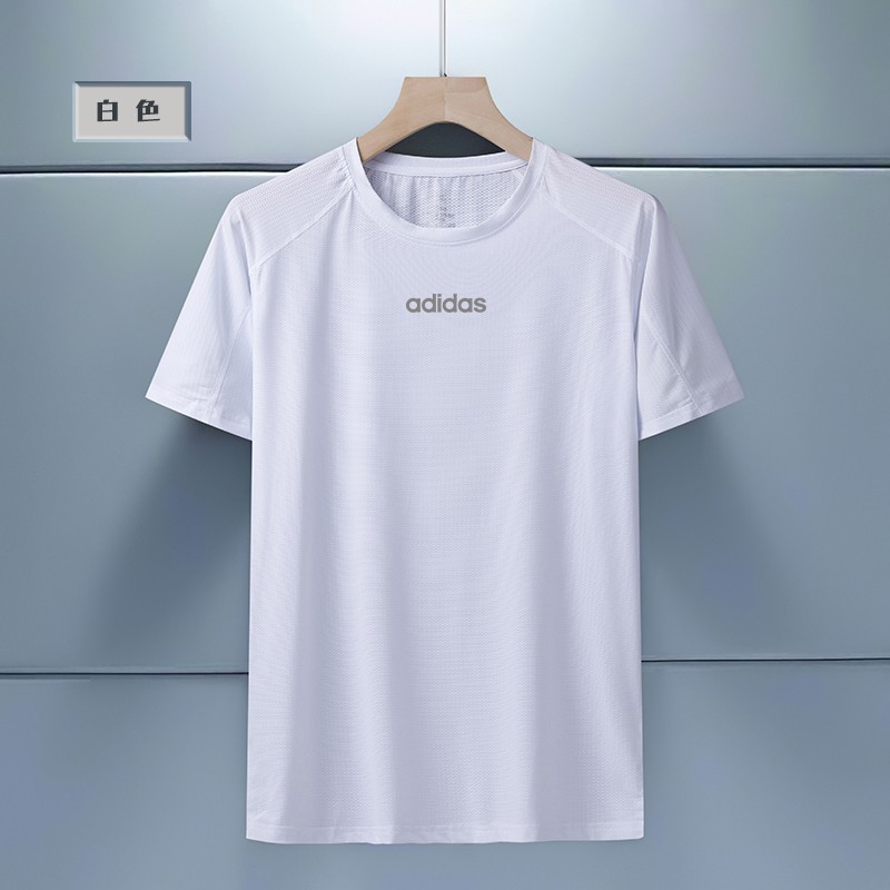 ADIDAS Áo Thun Nam Tay Ngắn Cổ Tròn Có In Hình Thời Trang Phong Cách