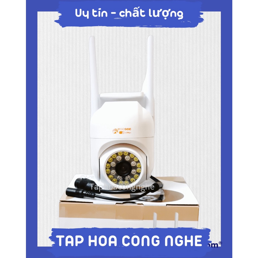 (BẢO HÀNH 12 THÁNG) Camera WIFI ngoài trời Yoosee 2 râu thiết kế nhỏ gọn quay đêm có màu FHD 1080p
