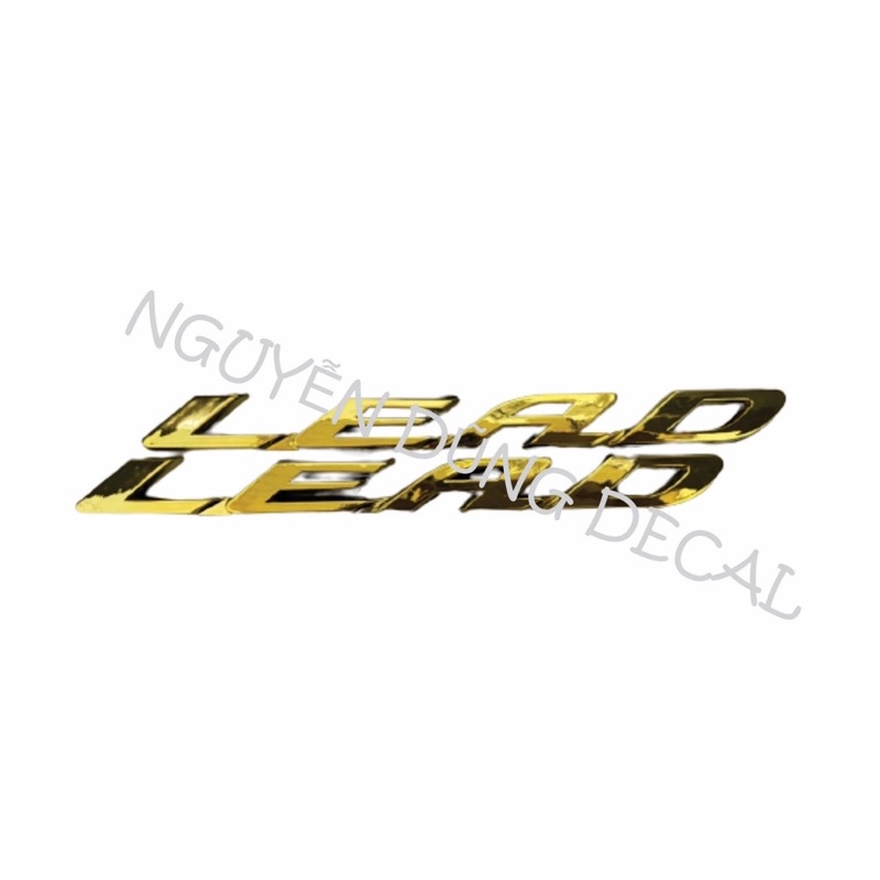 Cặp chữ nổi Lead 110 màu vàng_ Nguyễn Dũng Decal