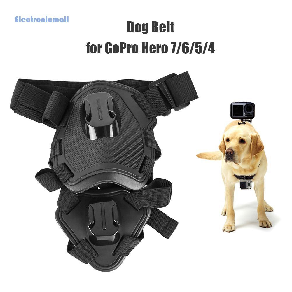 ElectronicMall01 Action Camera Dog Harness Mount Chest Strap for GoPro Hero 7 6 5 4 Xiaoyi