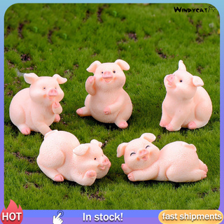 Tượng Heo Con Mini Dễ Thương Dùng Trang Trí Cây Cảnh Tiện Dụng