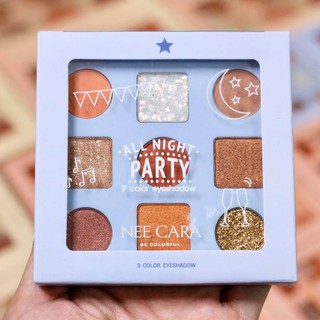 Bảng Phấn mắt 9 ô NEE CARA BE COLORFUL 9 color eyeshadow