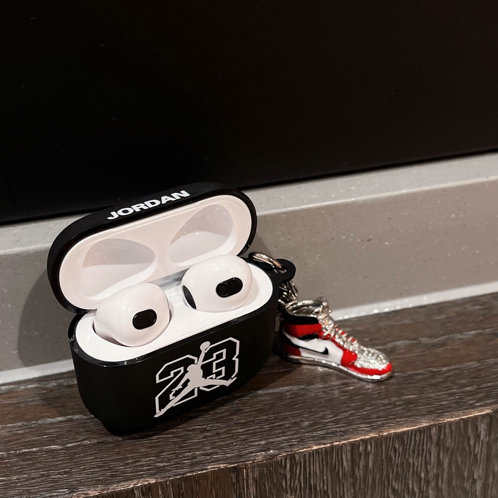 Ốp Bảo Vệ Hộp Đựng Tai Nghe compatible AirPods 3 Thiết Kế Xinh Xắn Ốp Hộp Đựng Tai Nghe Nhét Tai Mạ Điện Hình Chiếc Giày 23 Plus Cho compatible AirPods 3rd) 2021 New compatible AirPods3 compatible AirPodsPro compatible AirPods2gen